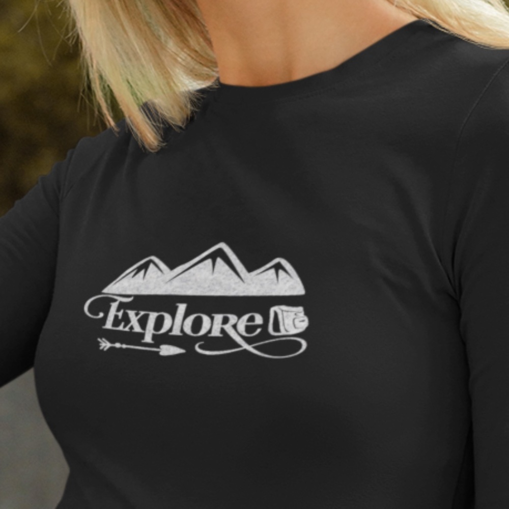 Explore Crew Neck Long Sleeve Tee